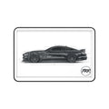 FRR - Mustang Blueprint sketch mouse pad