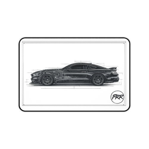 FRR - Mustang Blueprint sketch mouse pad
