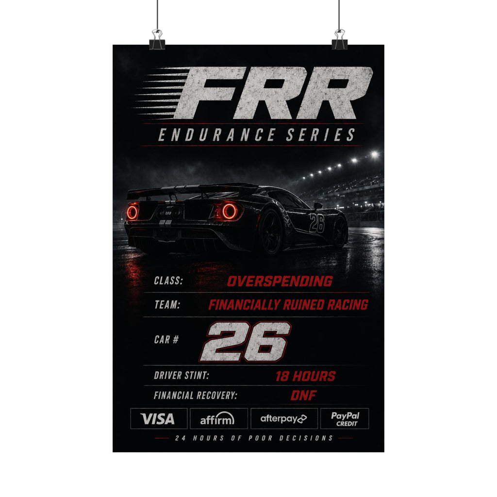 FRR — 'Ford GT' Matte Car Print Poster