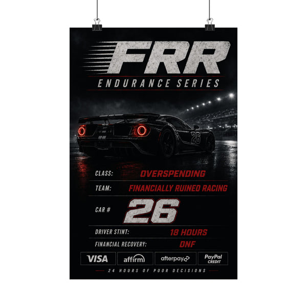 FRR — 'Ford GT' Matte Car Print Poster