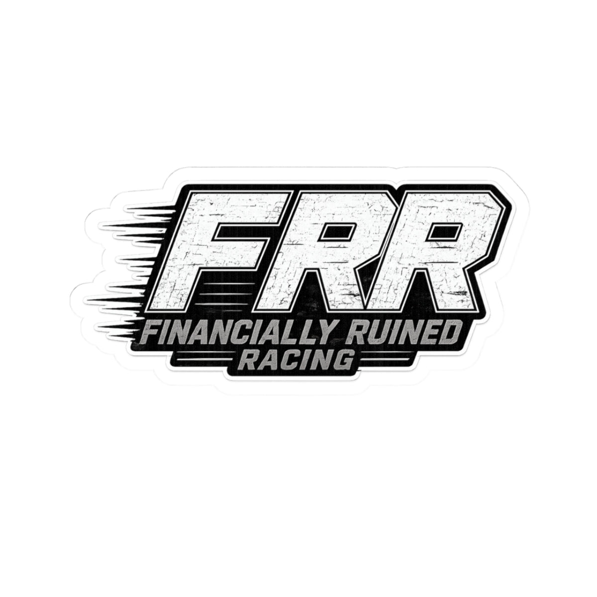 FRR Logo sticker - White