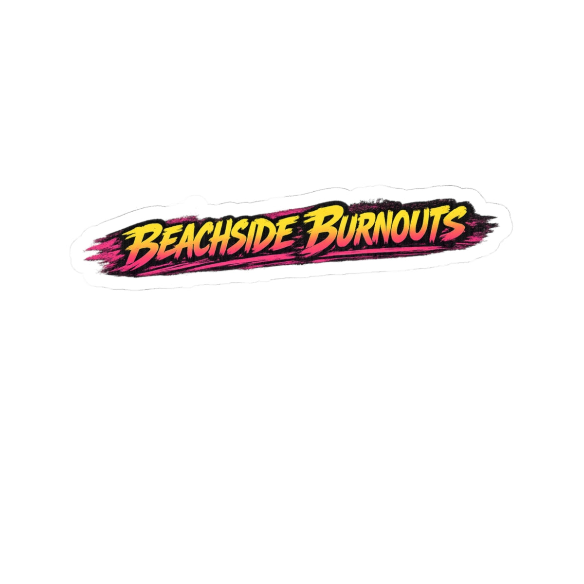 Beachside Burnouts Sticker — Summer Collection