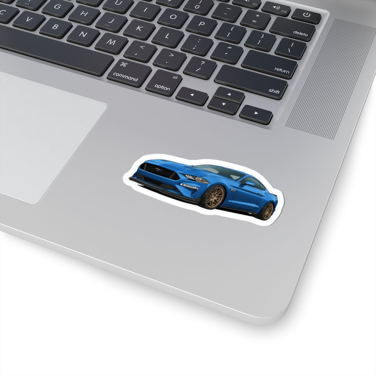 Blue Mustang Car Sticker